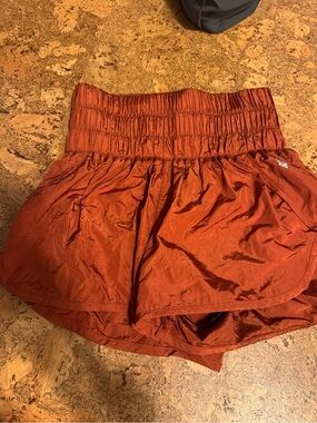 FP Movement Orange Athletic Shorts